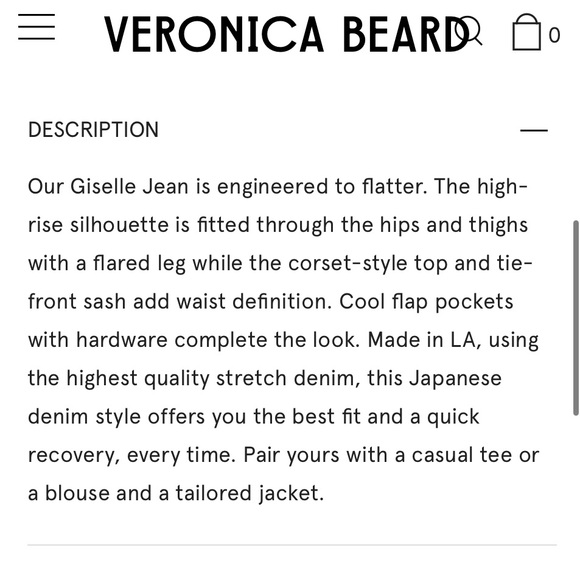 VERONICA BEARD Gisselle High Rise Skinny Flare - Picture 16 of 16